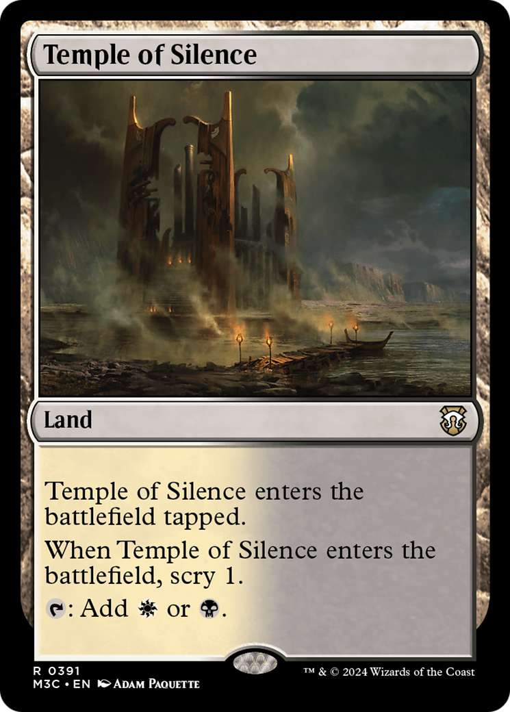 Temple of Silence (Ripple Foil) [Modern Horizons 3 Commander] | Galactic Gamez