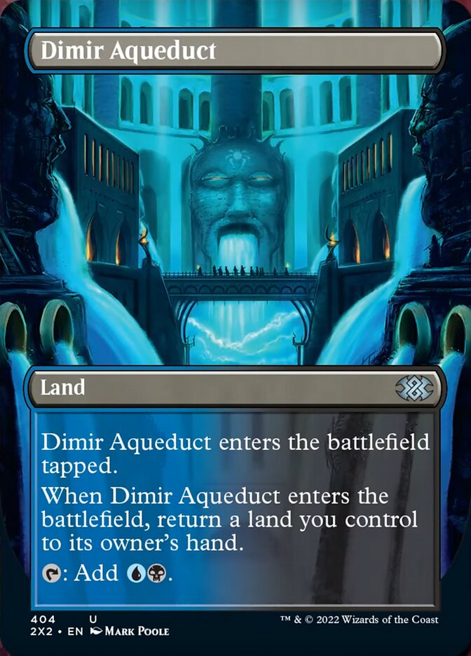 Dimir Aqueduct (Borderless Alternate Art) [Double Masters 2022] | Galactic Gamez