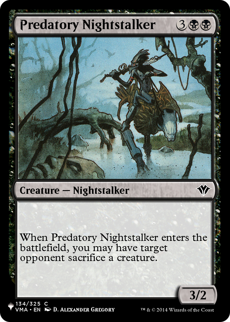 Predatory Nightstalker [The List Reprints] | Galactic Gamez