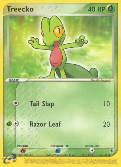 Treecko (76/109) [EX: Ruby & Sapphire] | Galactic Gamez