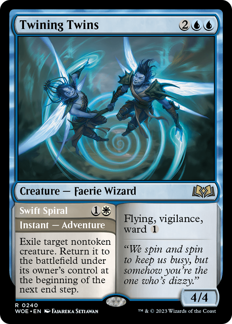 Twining Twins // Swift Spiral [Wilds of Eldraine] | Galactic Gamez