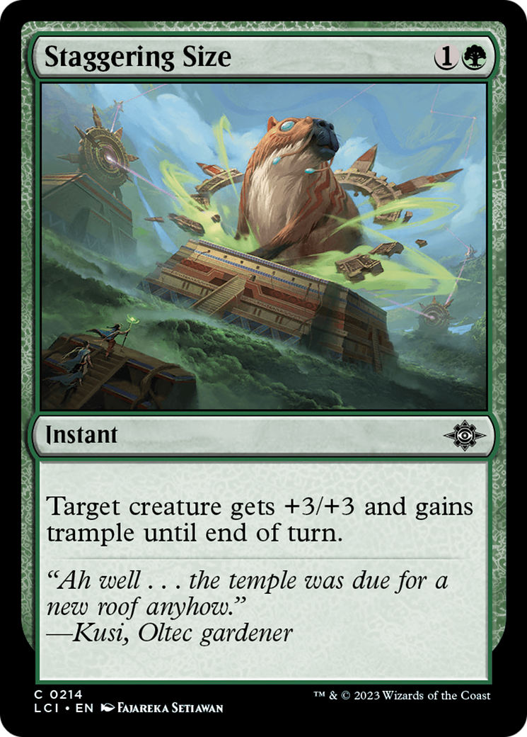 Staggering Size [The Lost Caverns of Ixalan] | Galactic Gamez