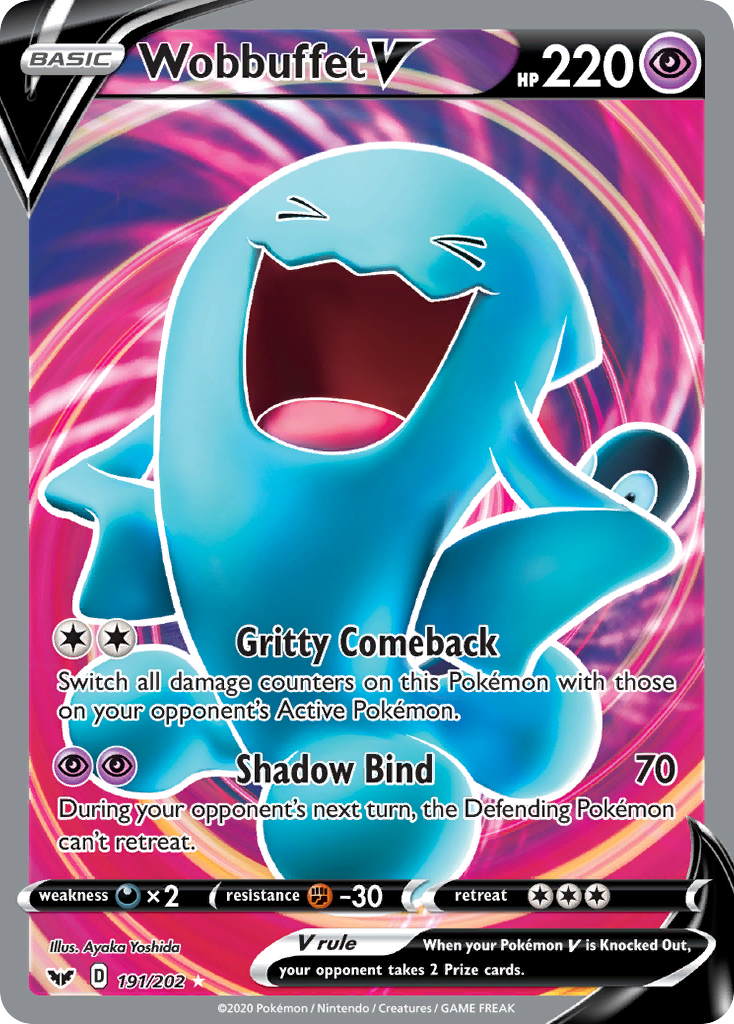 Wobbuffet V (191/202) [Sword & Shield: Base Set] | Galactic Gamez