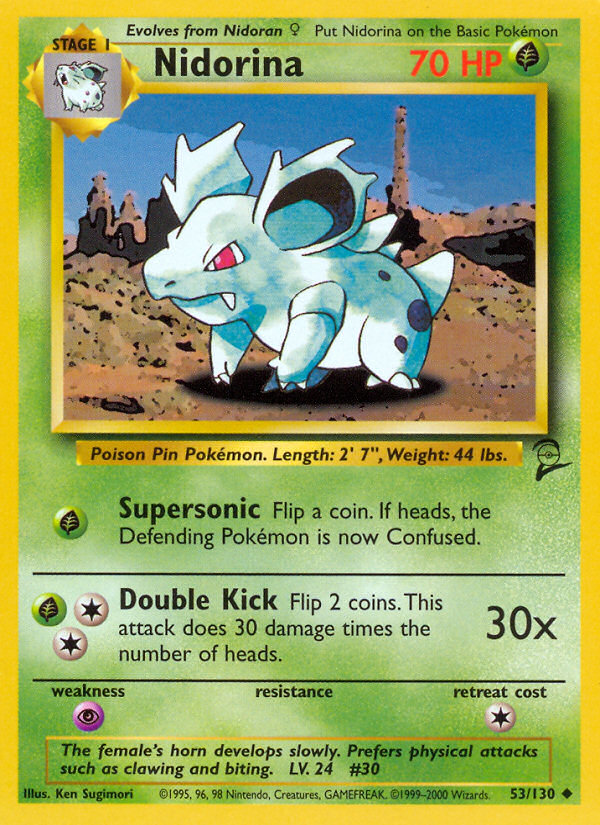 Nidorina (53/130) [Base Set 2] | Galactic Gamez