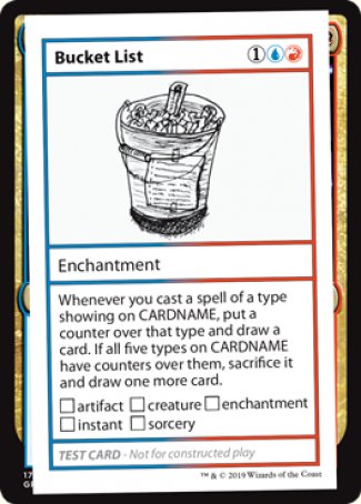 Bucket List (2021 Edition) [Mystery Booster Playtest Cards] | Galactic Gamez