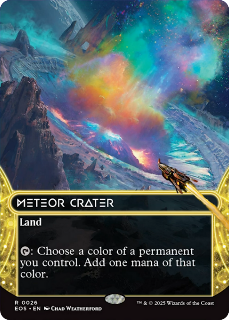 Meteor Crater (0026) (Borderless) [Edge of Eternities: Stellar Sights] | Galactic Gamez
