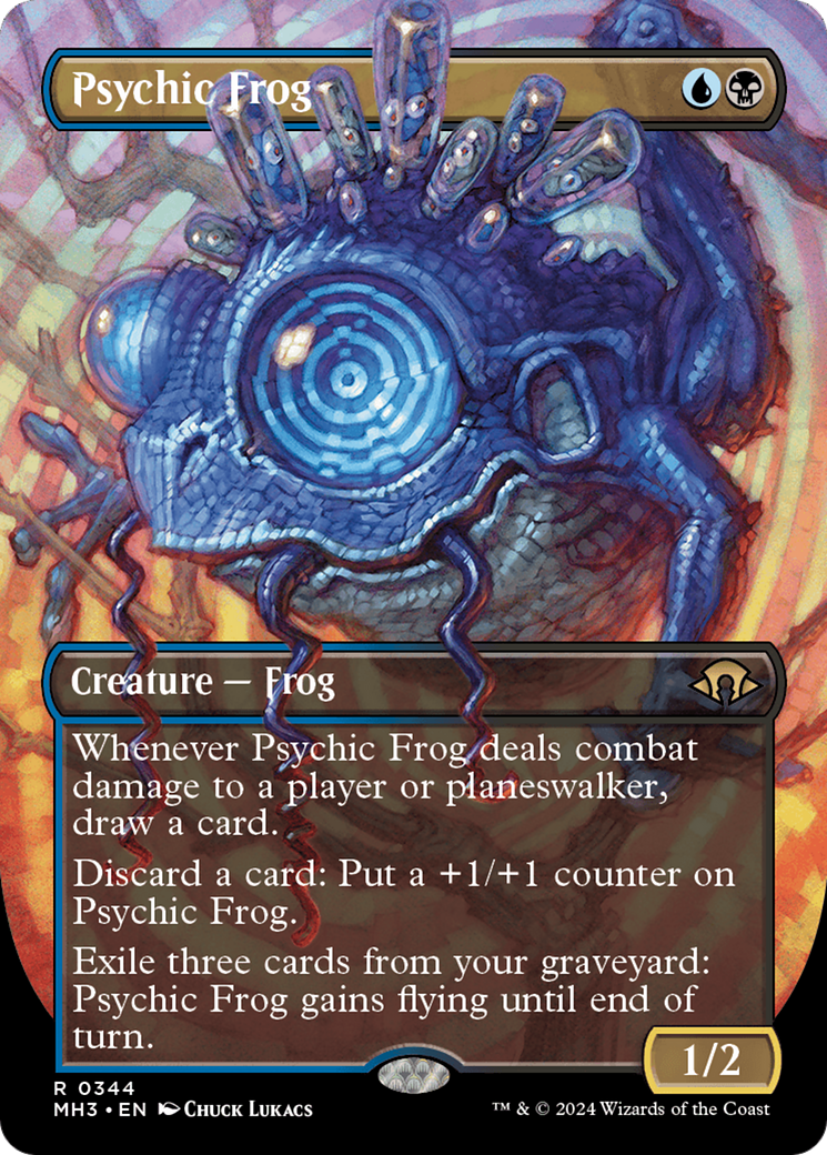 Psychic Frog (Borderless) [Modern Horizons 3] | Galactic Gamez