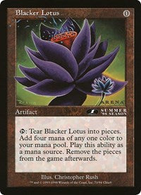 Blacker Lotus (Oversized) [Oversize Cards] | Galactic Gamez