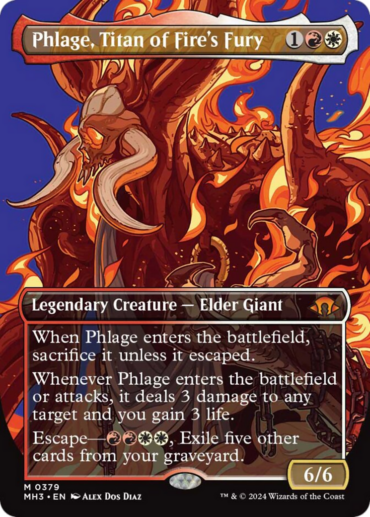 Phlage, Titan of Fire's Fury (Borderless) [Modern Horizons 3] | Galactic Gamez