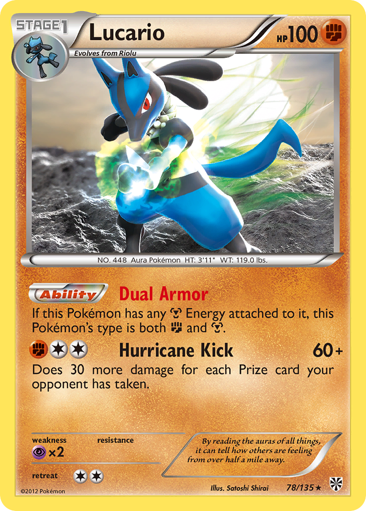 Lucario (78/135) [Black & White: Plasma Storm] | Galactic Gamez