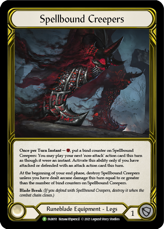 Spellbound Creepers (Golden) [FAB051] (Promo)  Cold Foil | Galactic Gamez