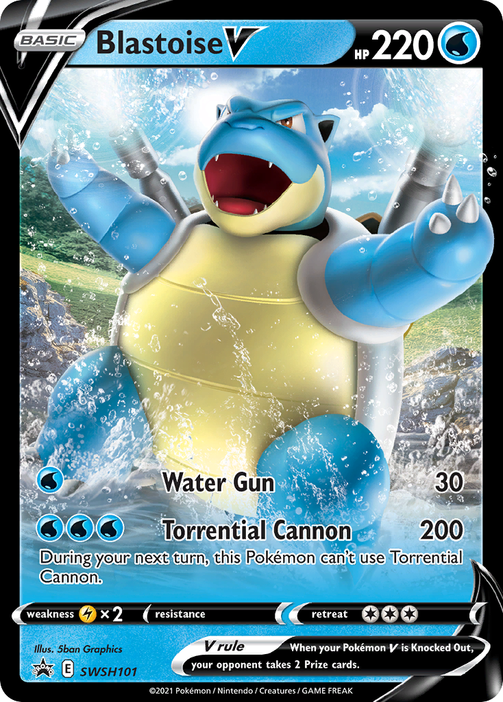 Blastoise V (SWSH101) [Sword & Shield: Black Star Promos] | Galactic Gamez