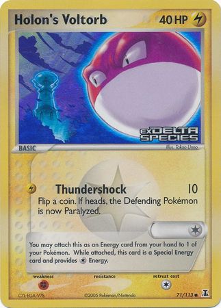 Holon's Voltorb (71/113) (Stamped) [EX: Delta Species] | Galactic Gamez