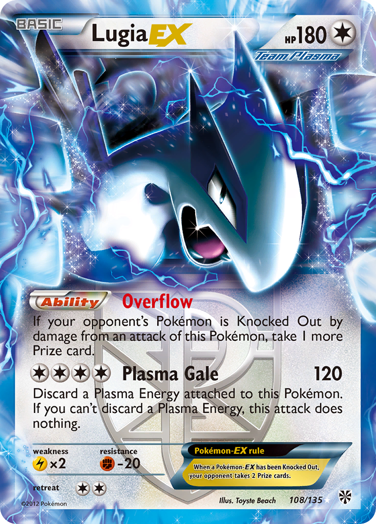 Lugia EX (108/135) [Black & White: Plasma Storm] | Galactic Gamez