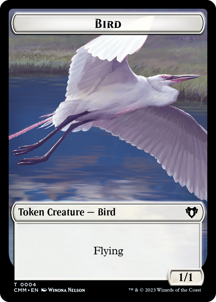 Copy (54) // Bird Double-Sided Token [Commander Masters Tokens] | Galactic Gamez