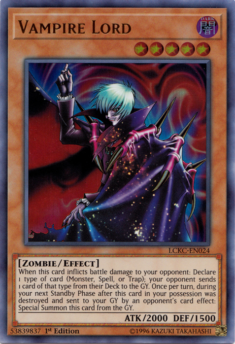 Vampire Lord [LCKC-EN024] Ultra Rare | Galactic Gamez