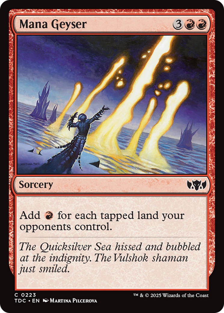 Mana Geyser [Tarkir: Dragonstorm Commander] | Galactic Gamez