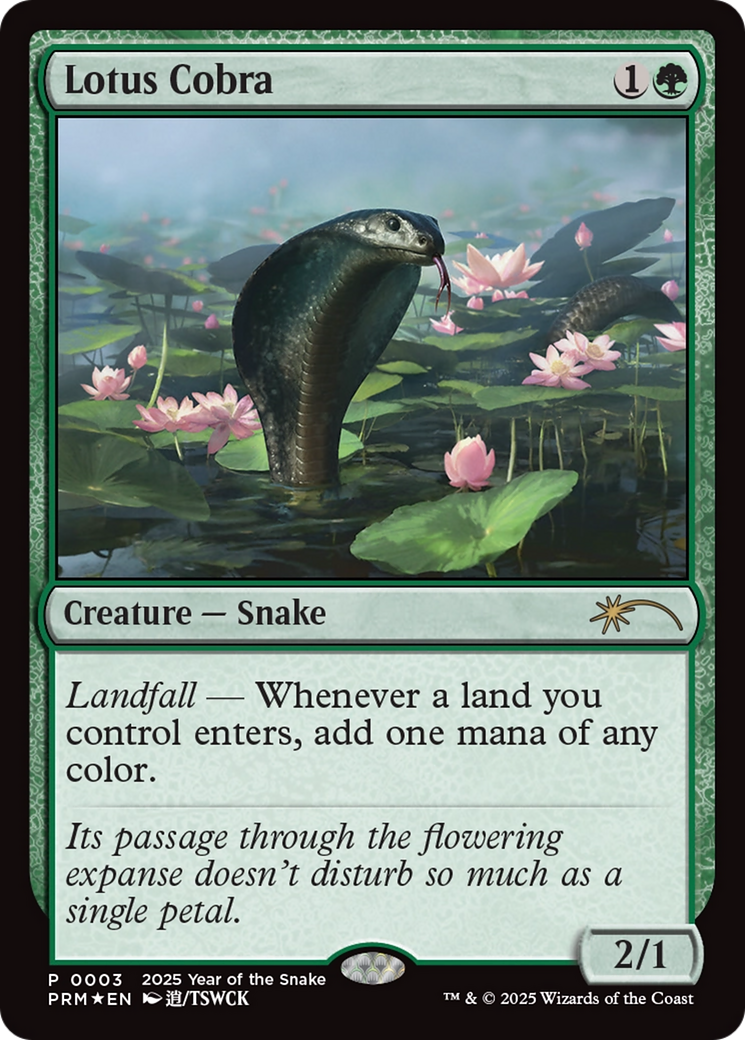 Lotus Cobra (Year of the Snake 2025) [Standard Showdown Promos] | Galactic Gamez