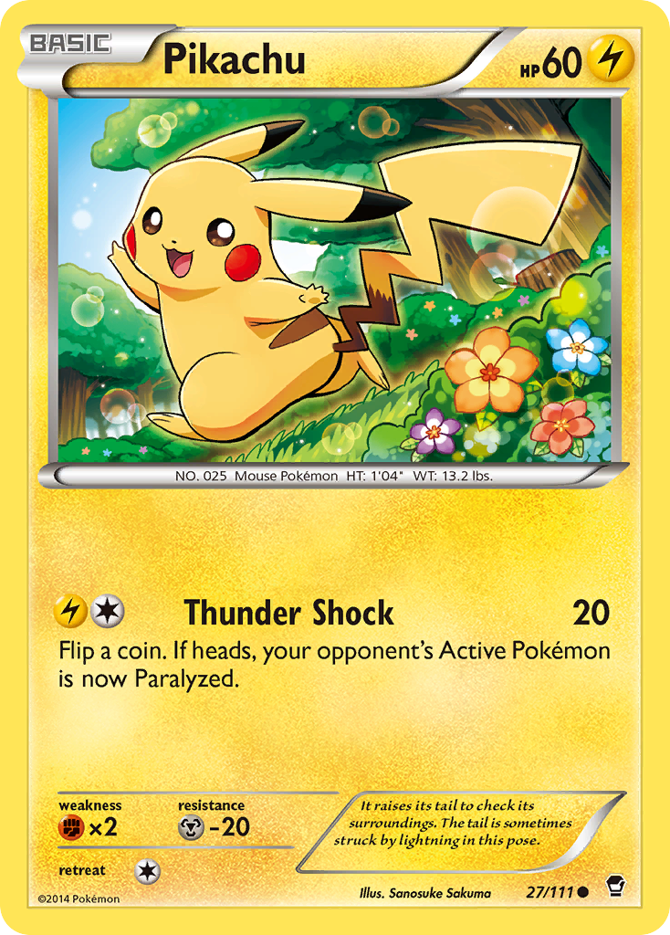 Pikachu (27/111) [XY: Furious Fists] | Galactic Gamez