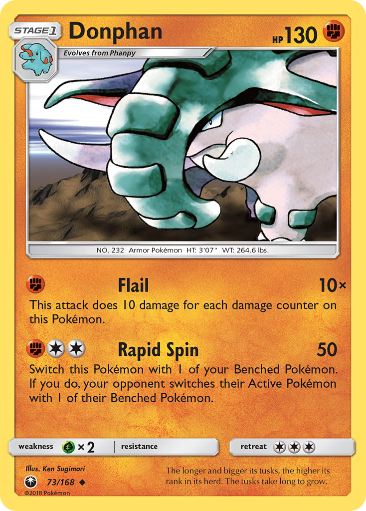 Donphan (73/168) [Sun & Moon: Celestial Storm] | Galactic Gamez