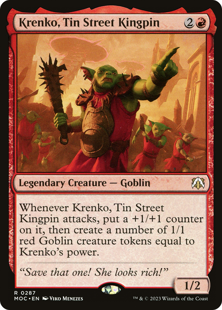 Krenko, Tin Street Kingpin [March of the Machine Commander] | Galactic Gamez