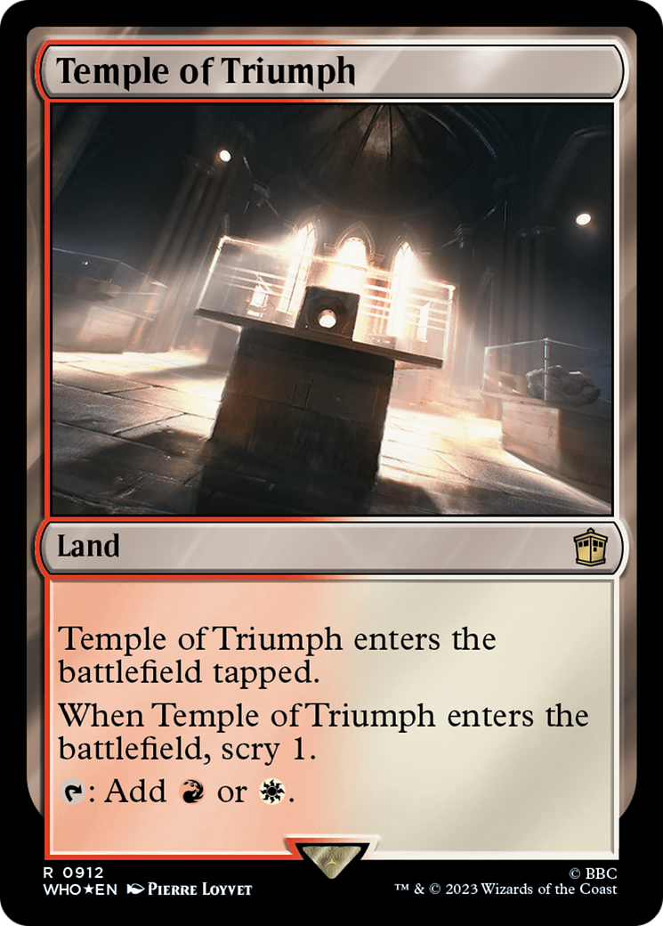 Temple of Triumph (Surge Foil) [Doctor Who] | Galactic Gamez