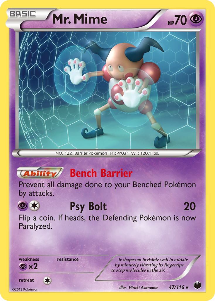 Mr. Mime (47/116) [Black & White: Plasma Freeze] | Galactic Gamez