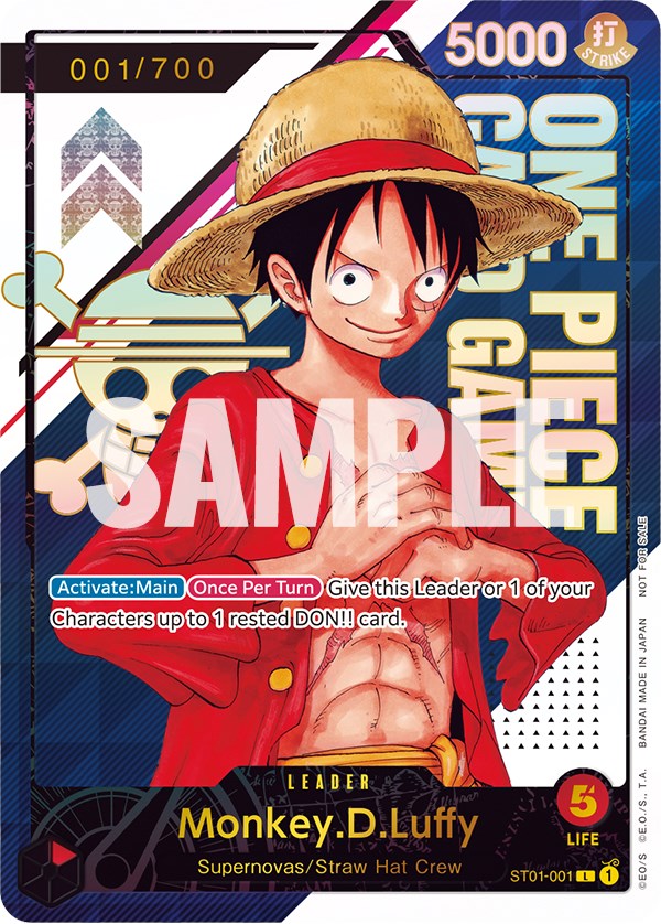 Monkey.D.Luffy (Serial Number) [One Piece Promotion Cards] | Galactic Gamez