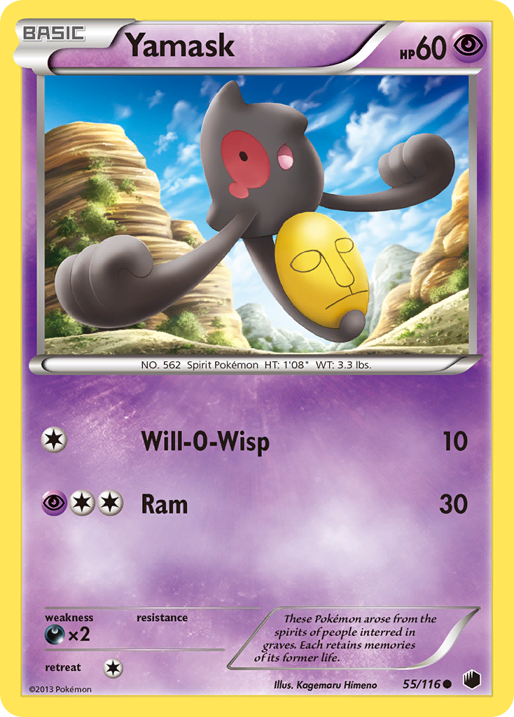 Yamask (55/116) [Black & White: Plasma Freeze] | Galactic Gamez
