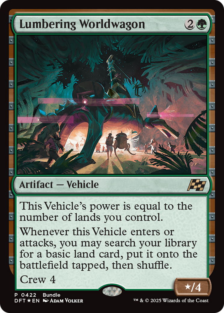 Lumbering Worldwagon (Bundle) [Aetherdrift Promos] | Galactic Gamez