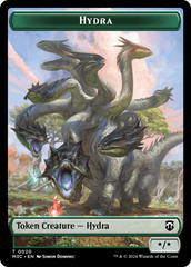 Hydra (Ripple Foil) // Boar Double-Sided Token [Modern Horizons 3 Commander Tokens] | Galactic Gamez