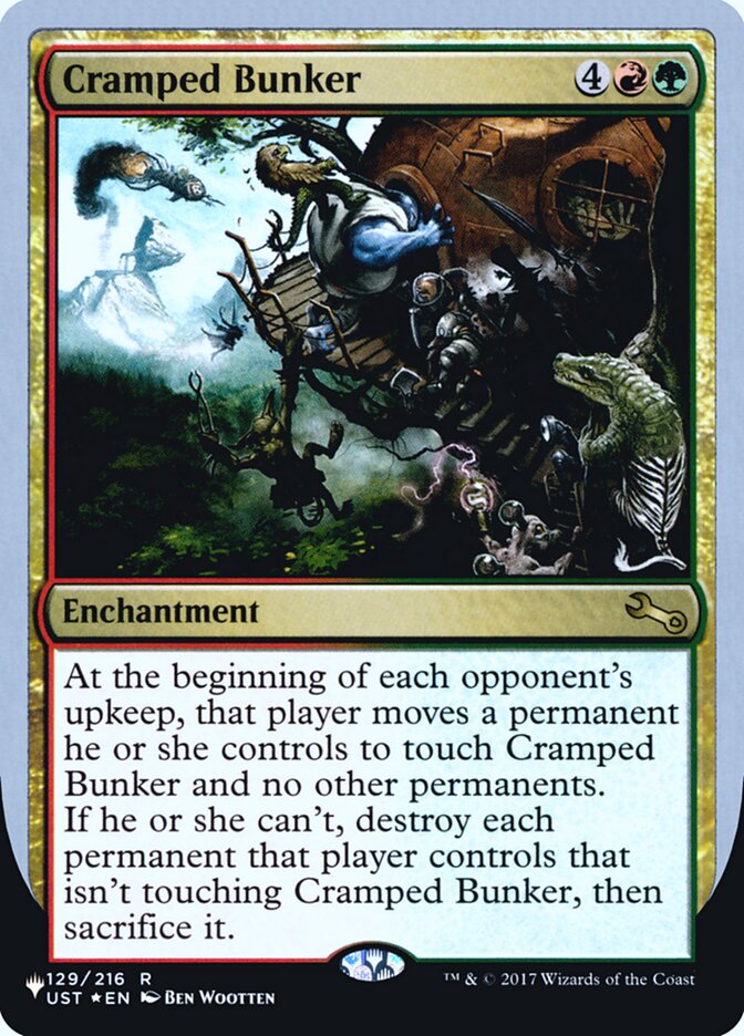 Cramped Bunker (Unfinity Foil Edition) [The List] | Galactic Gamez