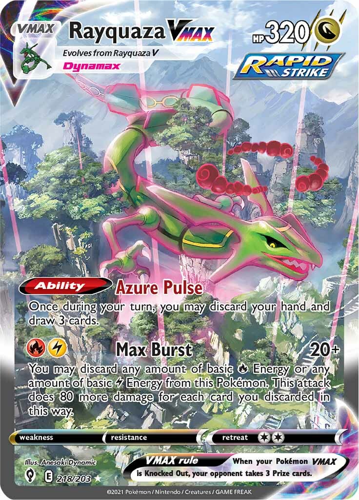 Rayquaza VMAX (218/203) [Sword & Shield: Evolving Skies] | Galactic Gamez