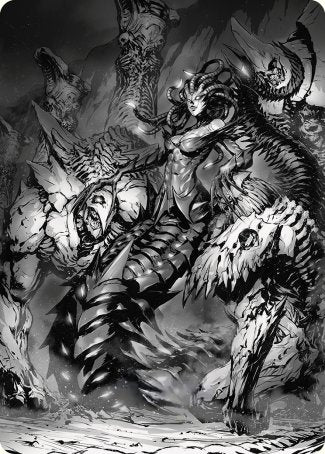 Vraska, Betrayal's Sting Art Card [Phyrexia: All Will Be One Art Series] | Galactic Gamez