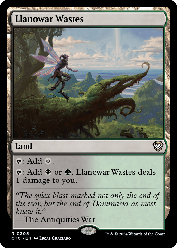 Llanowar Wastes [Outlaws of Thunder Junction Commander] | Galactic Gamez