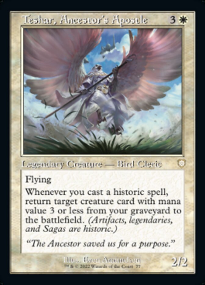 Teshar, Ancestor's Apostle (Retro) [The Brothers' War Commander] | Galactic Gamez
