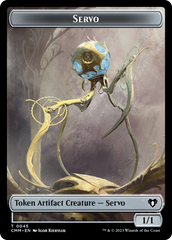 Servo // Elephant Double-Sided Token [Commander Masters Tokens] | Galactic Gamez