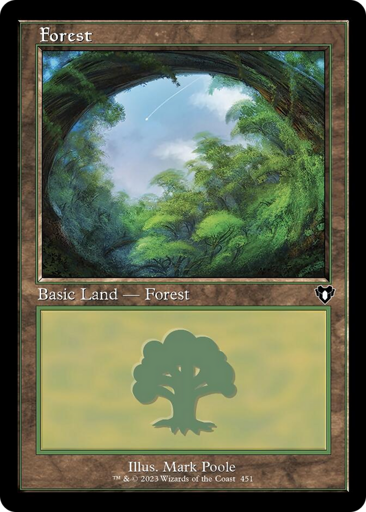 Forest (451) (Retro) [Commander Masters] | Galactic Gamez