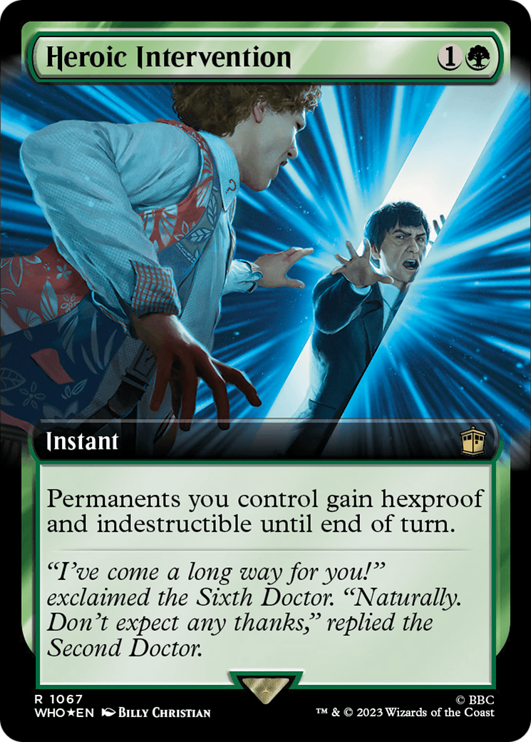 Heroic Intervention (Extended Art) (Surge Foil) [Doctor Who] | Galactic Gamez