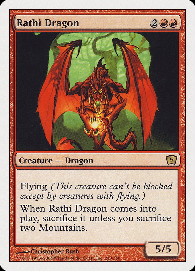 Rathi Dragon (9th Edition) [Oversize Cards] | Galactic Gamez