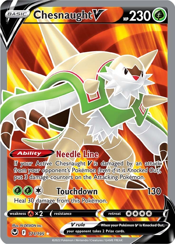 Chesnaught V (171/195) [Sword & Shield: Silver Tempest] | Galactic Gamez