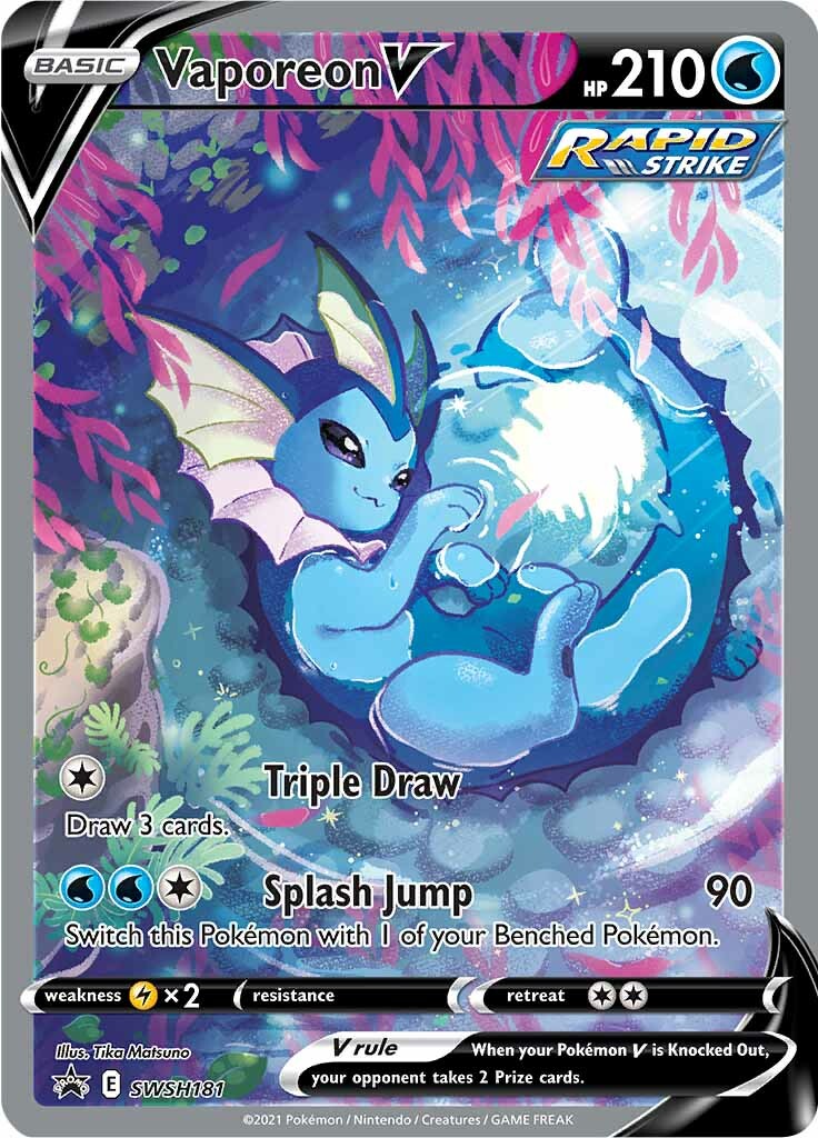 Vaporeon V (SWSH181) [Sword & Shield: Black Star Promos] | Galactic Gamez