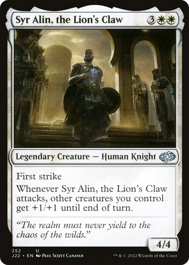 Syr Alin, the Lion's Claw [Jumpstart 2022] | Galactic Gamez