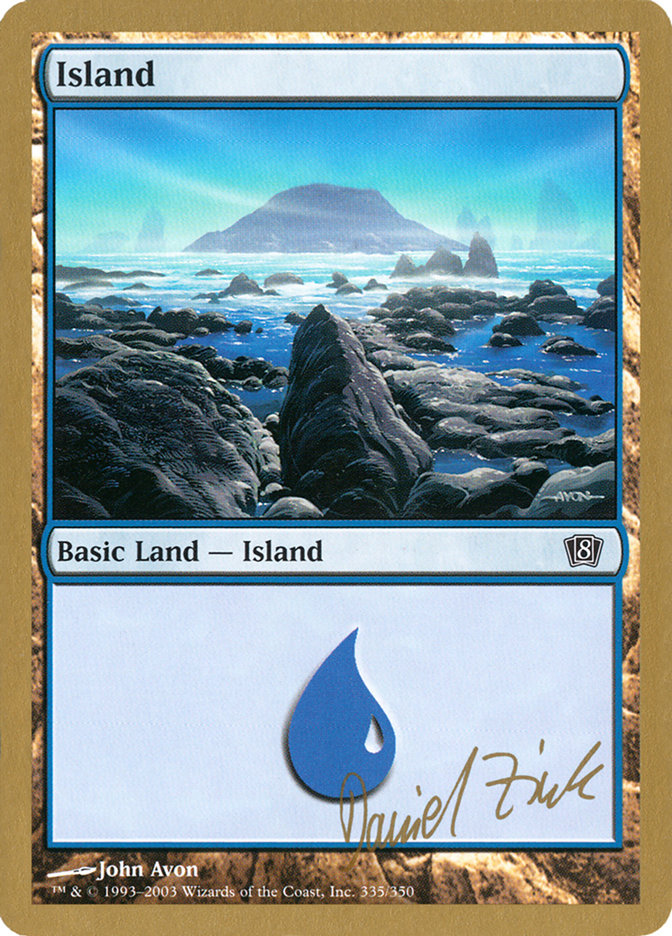 Island (dz335) (Daniel Zink) [World Championship Decks 2003] | Galactic Gamez