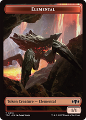 Elemental (0016) // Gold Double-Sided Token [Tarkir: Dragonstorm Commander Tokens] | Galactic Gamez