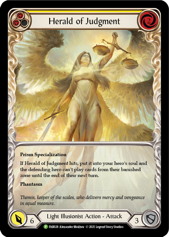 Herald of Judgment [FAB028] (Promo)  Rainbow Foil | Galactic Gamez