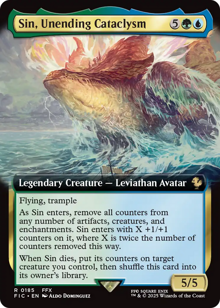 Sin, Unending Cataclysm (Extended Art) [FINAL FANTASY Commander] | Galactic Gamez
