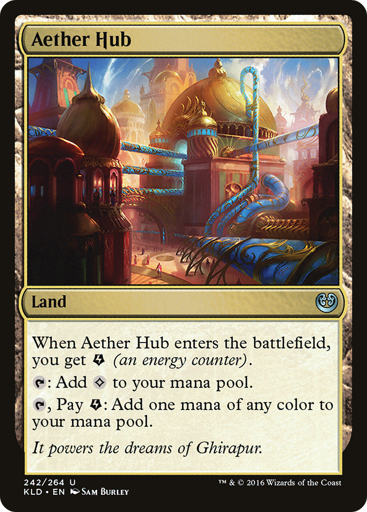 Aether Hub (Ripple Foil) [Modern Horizons 3 Commander] | Galactic Gamez