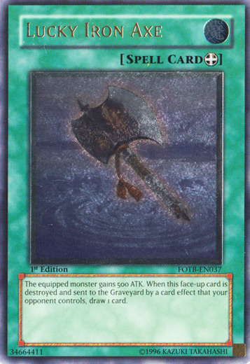Lucky Iron Axe [FOTB-EN037] Ultimate Rare | Galactic Gamez