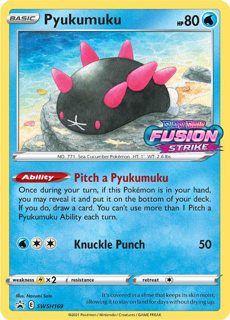 Pyukumuku (SWSH169) (Prerelease Promo) [Sword & Shield: Black Star Promos] | Galactic Gamez